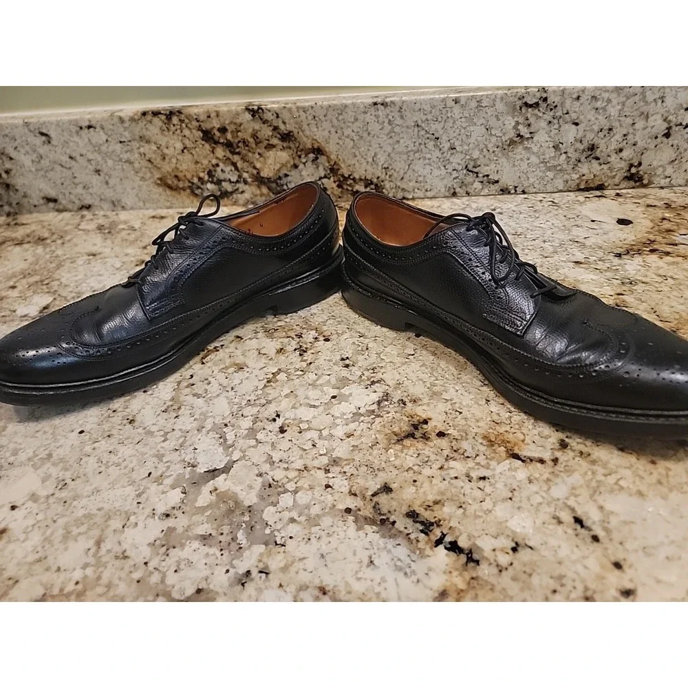 Vintage Florsheim Imperial 96624 Wingtip Oxford Dress Shoes 9.5 B 5 Nail V Nail